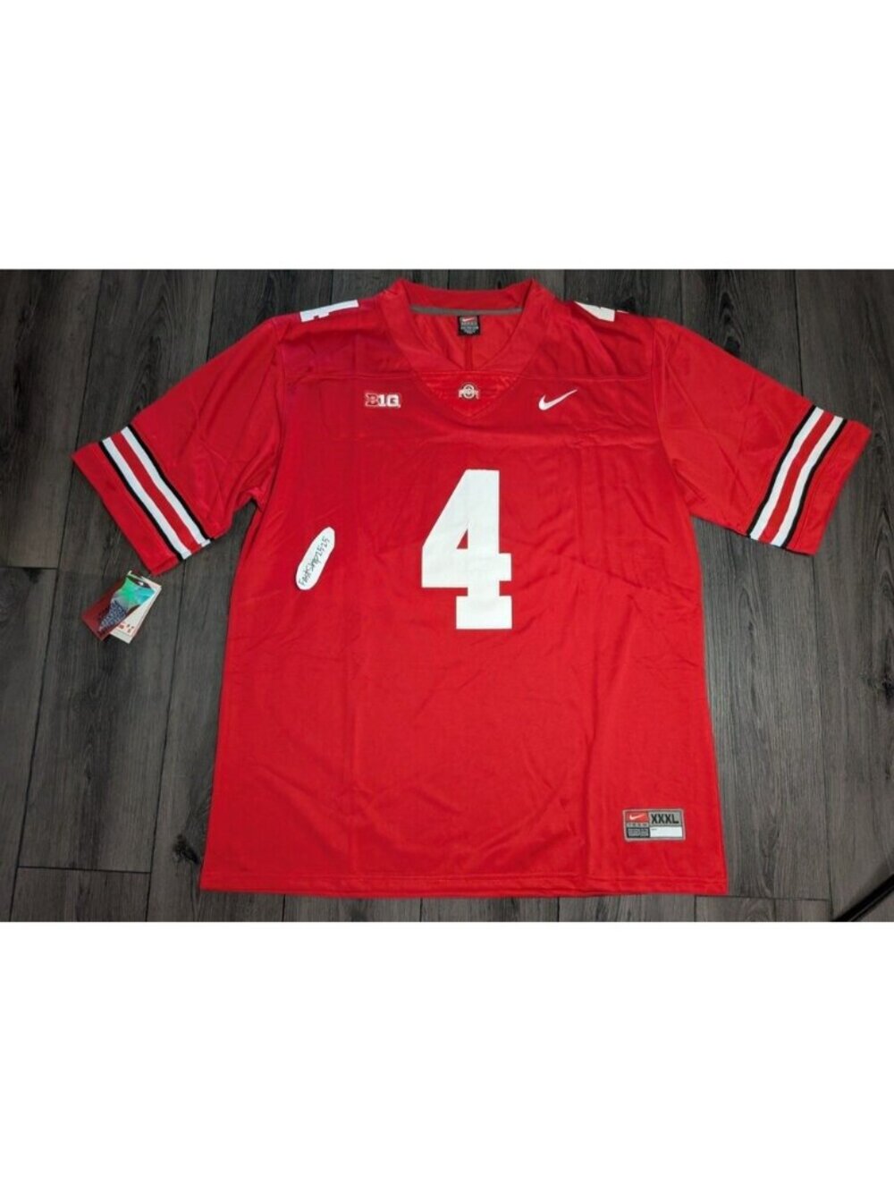 Jeremiah Smith #4 Ohio State Buckeyes Red Scarlet Football Jersey 3XL XXXL